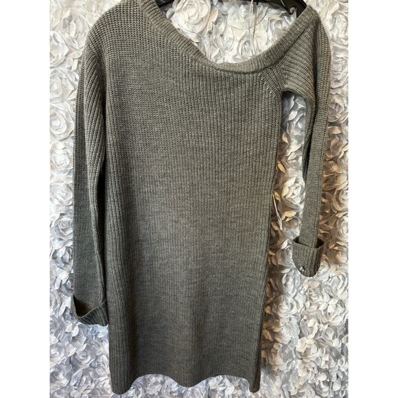WAYF Everlasting One Shoulder Sweater Dress Size S Gray - Picture 5 of 7